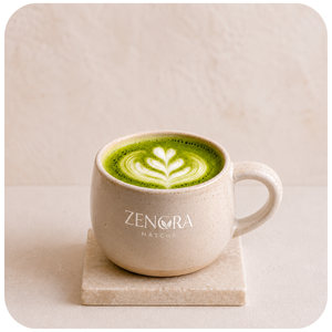 hot matcha latte